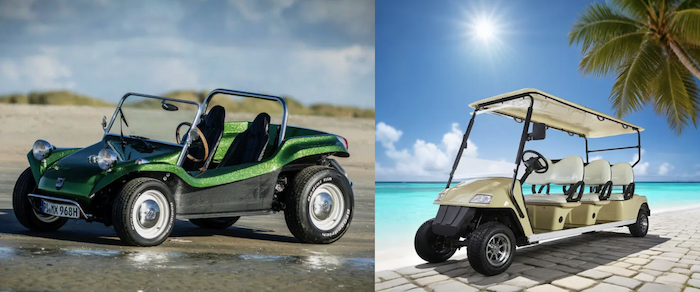 Beach Buggy ve gezi araçları Brogen e-drive sistemlerini kullanır