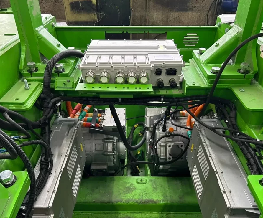 EV Powertrain Installation for the Electric Bulldozer